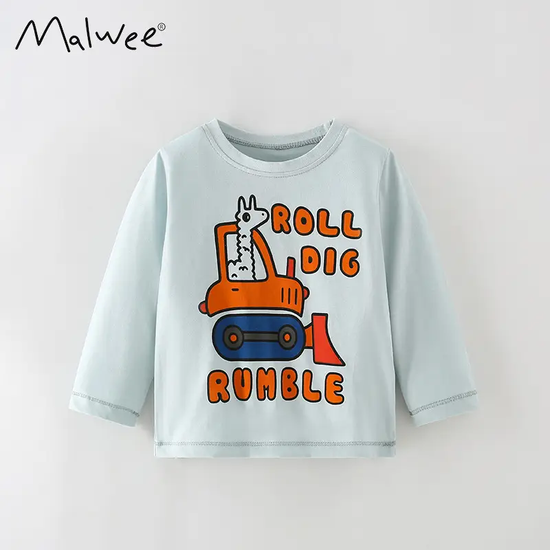 Malwee Boys Long Sleeve T-Shirt Elephant Print White - Image 22