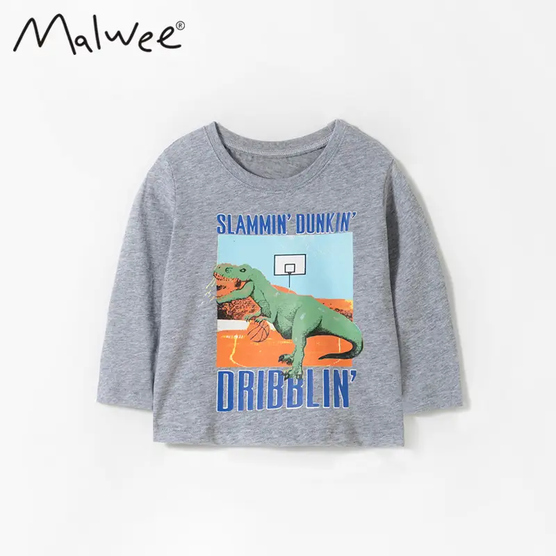 Malwee Boys Long Sleeve T-Shirt Elephant Print White - Image 24