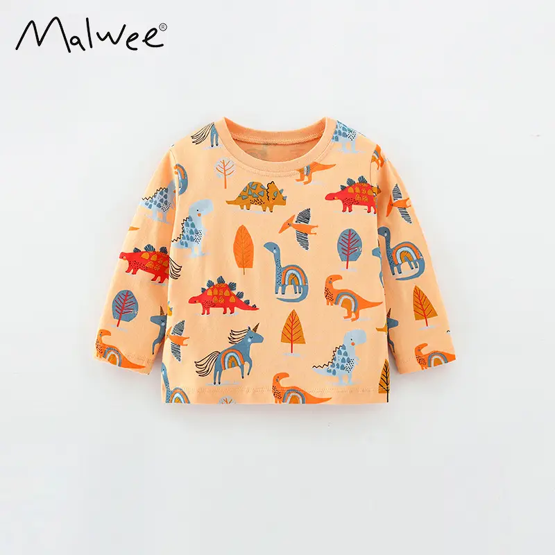 Malwee Boys Long Sleeve T-Shirt Elephant Print White - Image 25