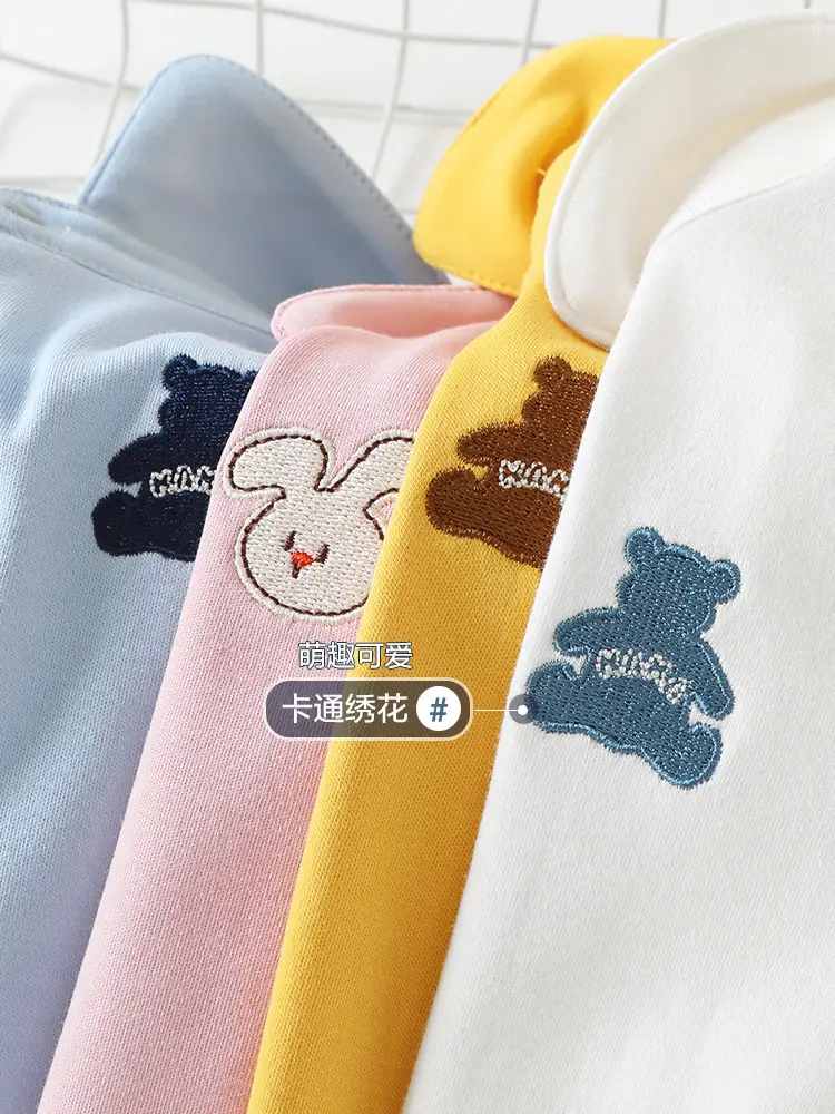 Kaka Panda Boys Cotton Polo Shirt Long Sleeve Spring Outfit - Image 8