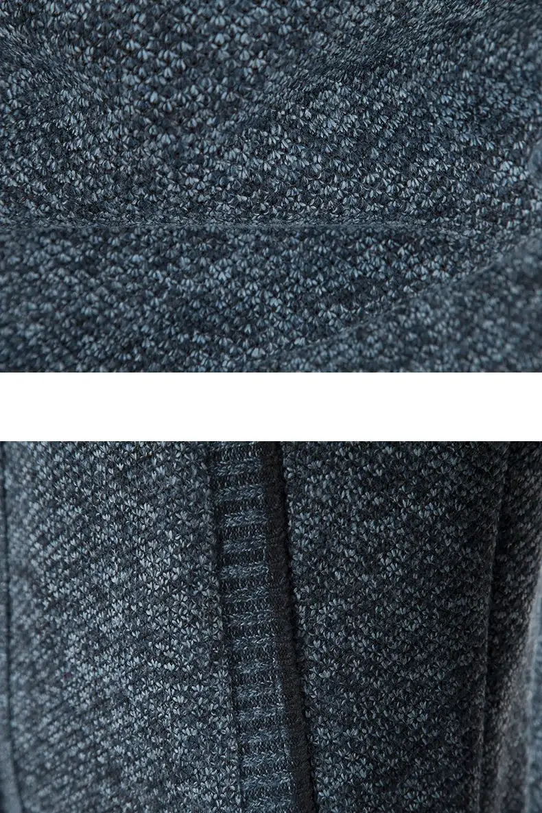 Men's Grey Knitted Casual Cardigan Coat — feature 28