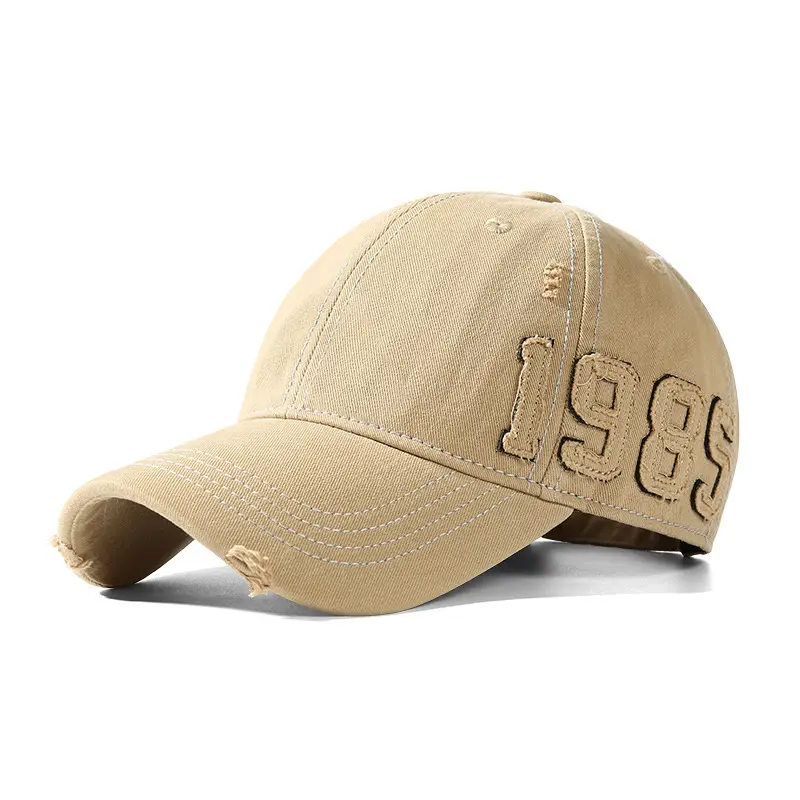 Black Letter Hole Baseball Cap for Women & Men - Image 2