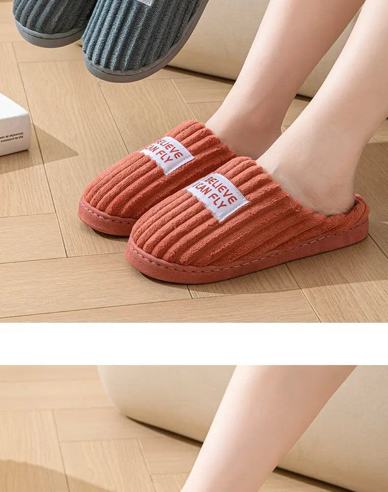 Cotton Wool Slippers for Men Winter Warm Indoor — feature 14