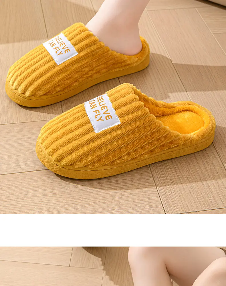 Cotton Wool Slippers for Men Winter Warm Indoor — feature 15