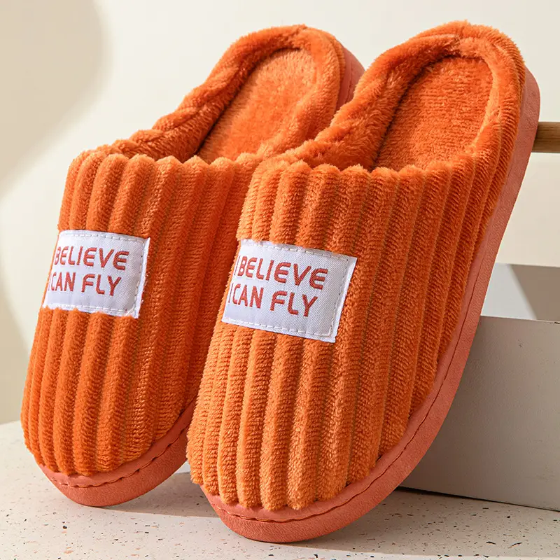 Cotton Wool Slippers for Men Winter Warm Indoor - Image 3