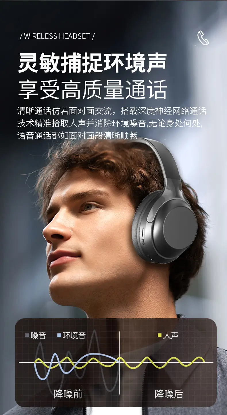 White Bluetooth Headset with Ultra-Long Battery — feature 13