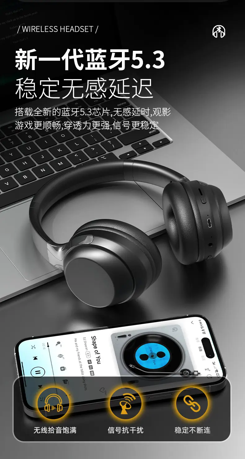 White Bluetooth Headset with Ultra-Long Battery — feature 7