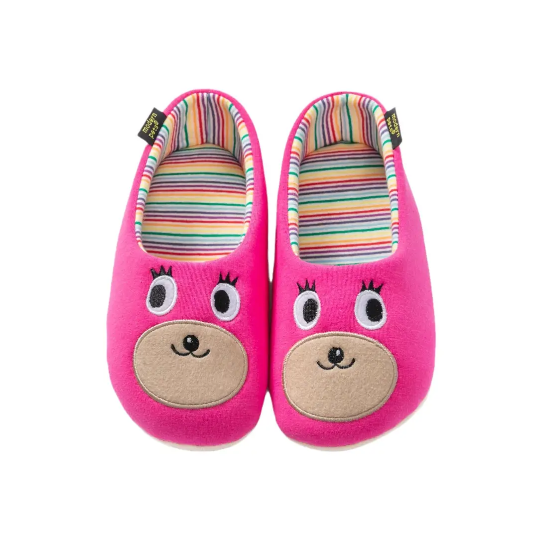 Japanese-style Women's Parent-child Autumn and Winter Cartoon Home Household Indoor Soft-soled Moon Shoes Cotton Slippers Feeling of Stepping on Shit - Image 7