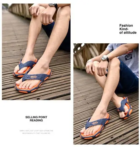 Men's 2025 Travel Flip-Flops Black Casual Outdoor — feature 2