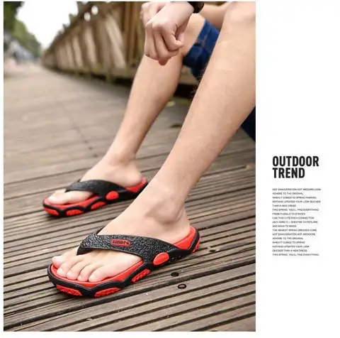 Men's 2025 Travel Flip-Flops Black Casual Outdoor — feature 4