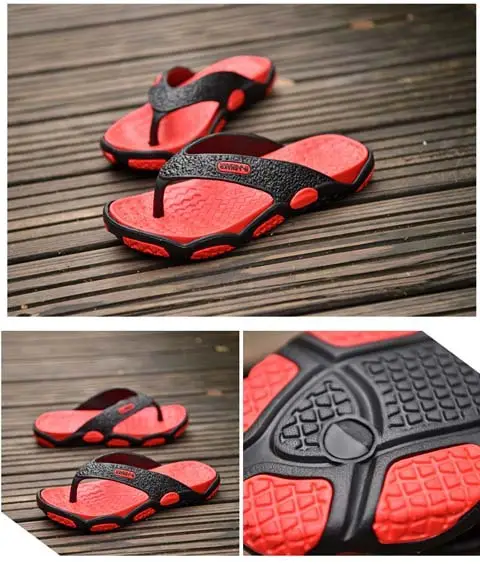 Men's 2025 Travel Flip-Flops Black Casual Outdoor — feature 6