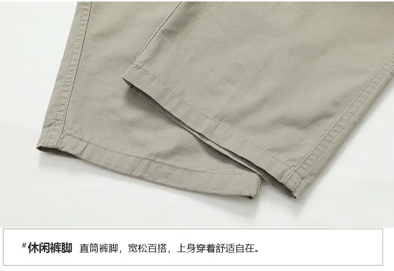 2025 Men Beige Cargo Pants Thin Sports Wear — feature 25