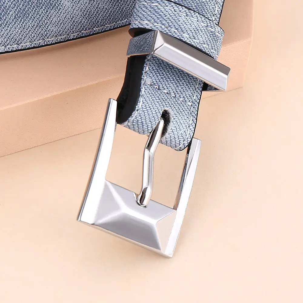 Women's Leather Belt with Cowhide Pin Buckle, 2.5cm Width - Image 6