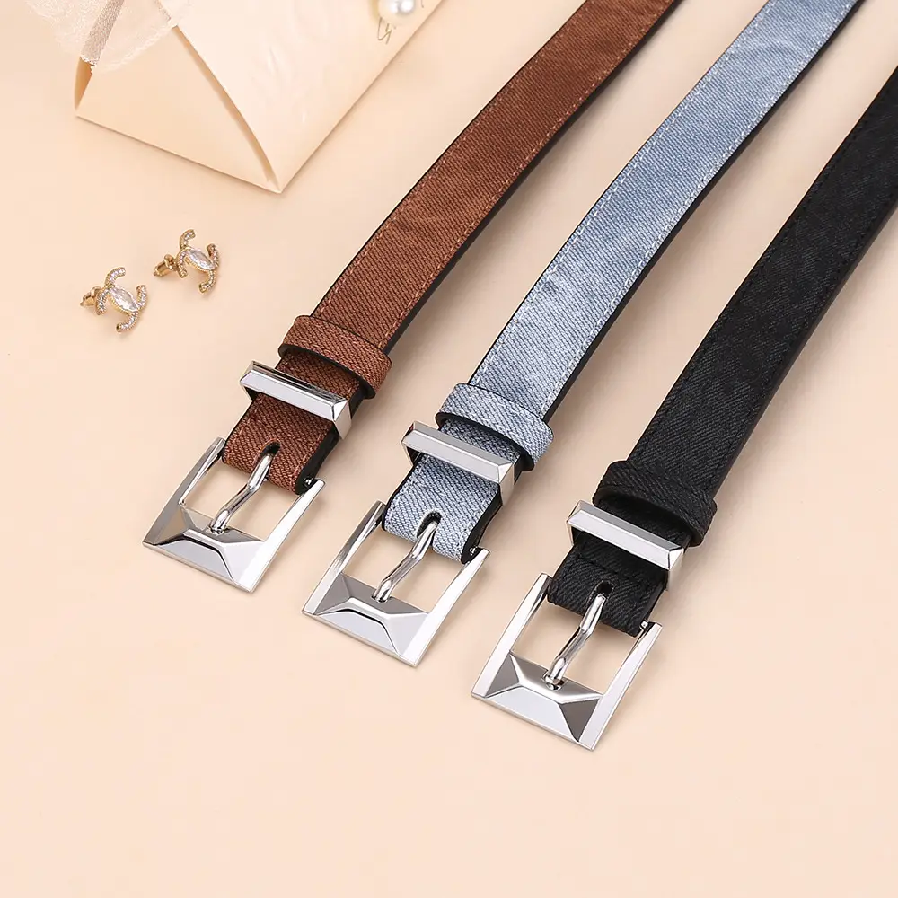 Women's Leather Belt with Cowhide Pin Buckle, 2.5cm Width - Image 7