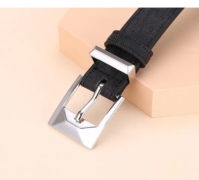 Women's Leather Belt with Cowhide Pin Buckle, 2.5cm Width — feature 17