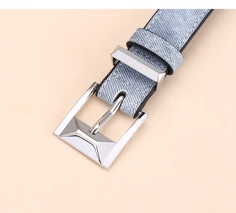 Women's Leather Belt with Cowhide Pin Buckle, 2.5cm Width — feature 18