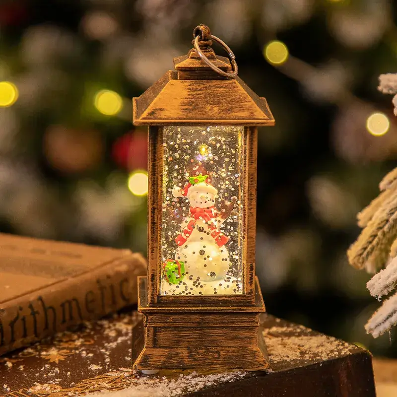 Christmas Wind Lamp with Santa Decor Crystal Design - Image 3