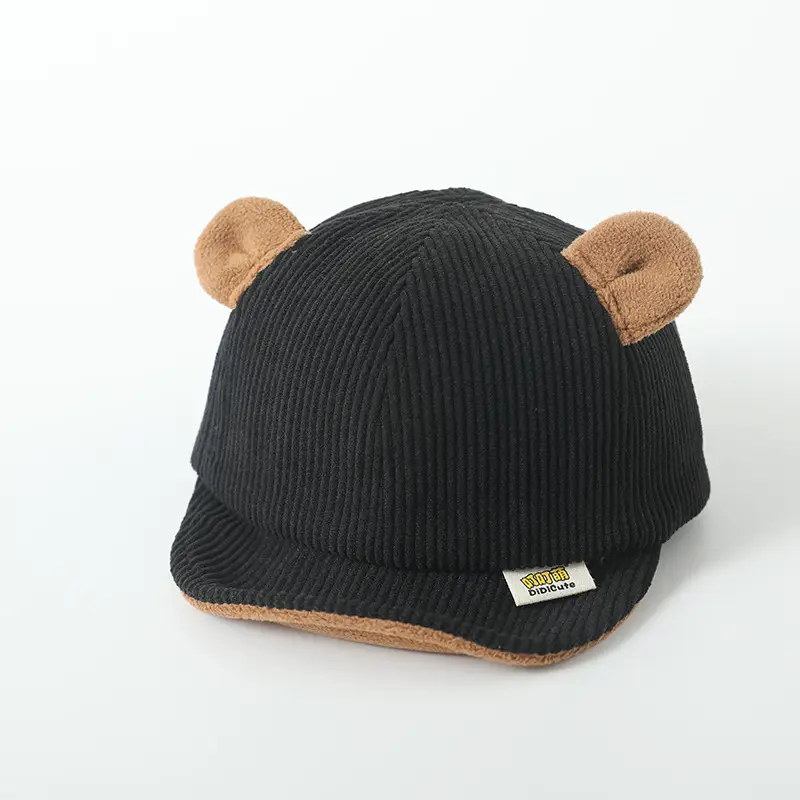 Cute Bear Ears Cotton Baby Hat Beige — feature 11