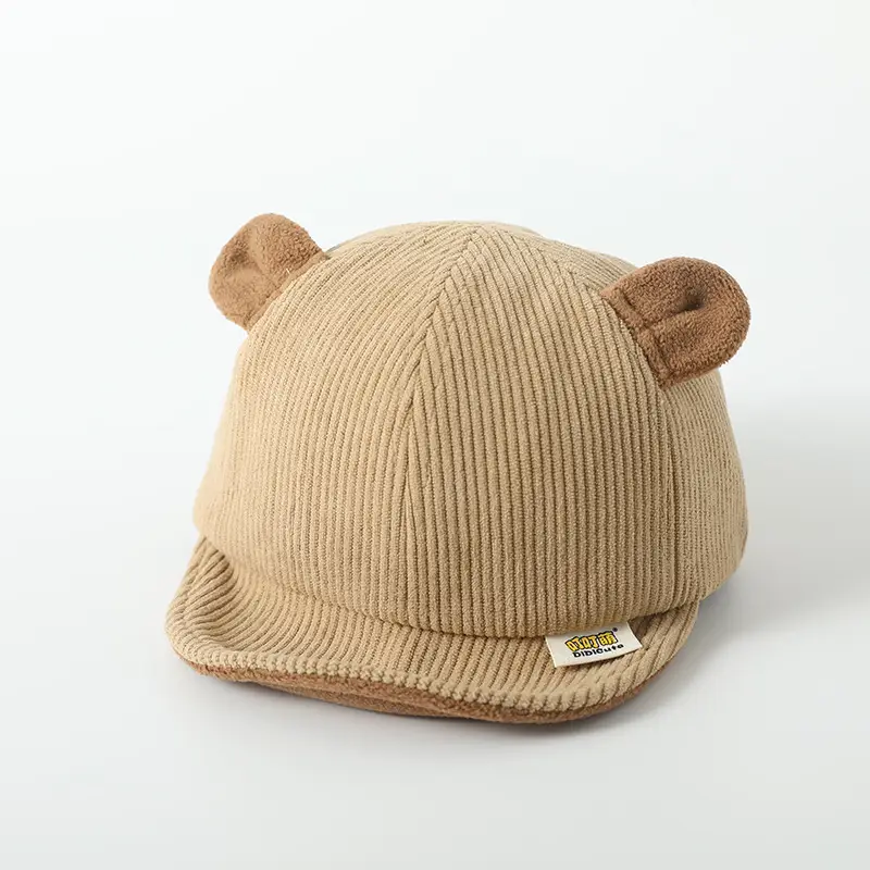 Cute Bear Ears Cotton Baby Hat Beige — feature 13