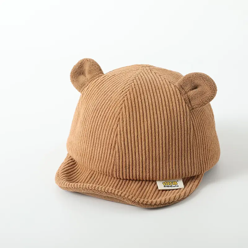 Cute Bear Ears Cotton Baby Hat Beige — feature 14