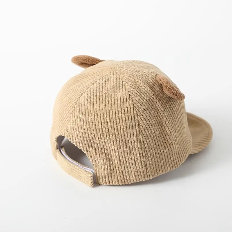 Cute Bear Ears Cotton Baby Hat Beige — feature 7