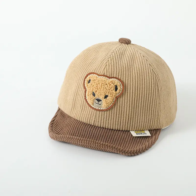 Cute Bear Ears Cotton Baby Hat Beige - Image 6