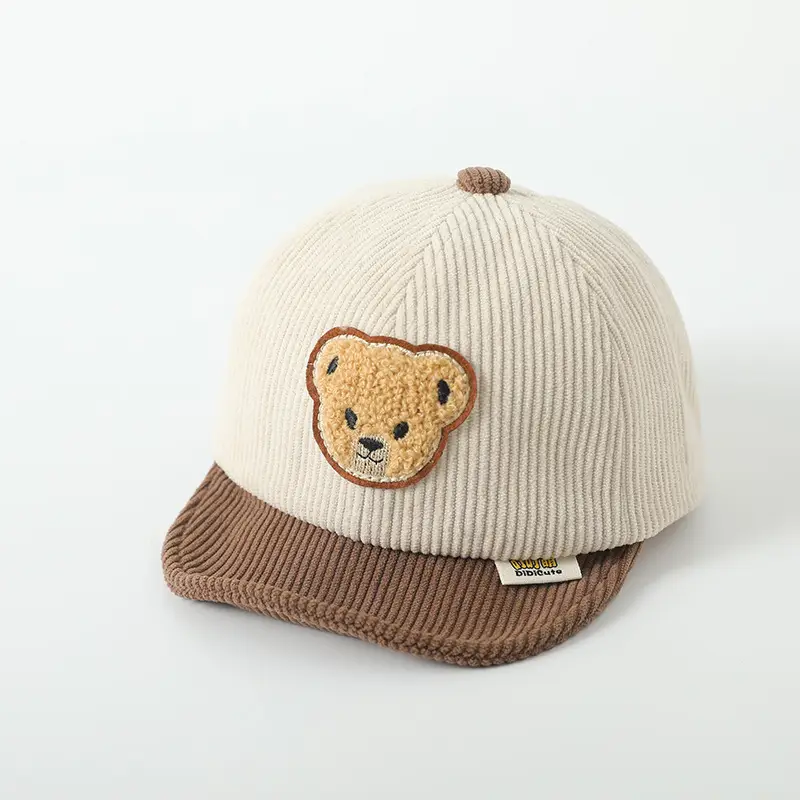 Cute Bear Ears Cotton Baby Hat Beige - Image 8