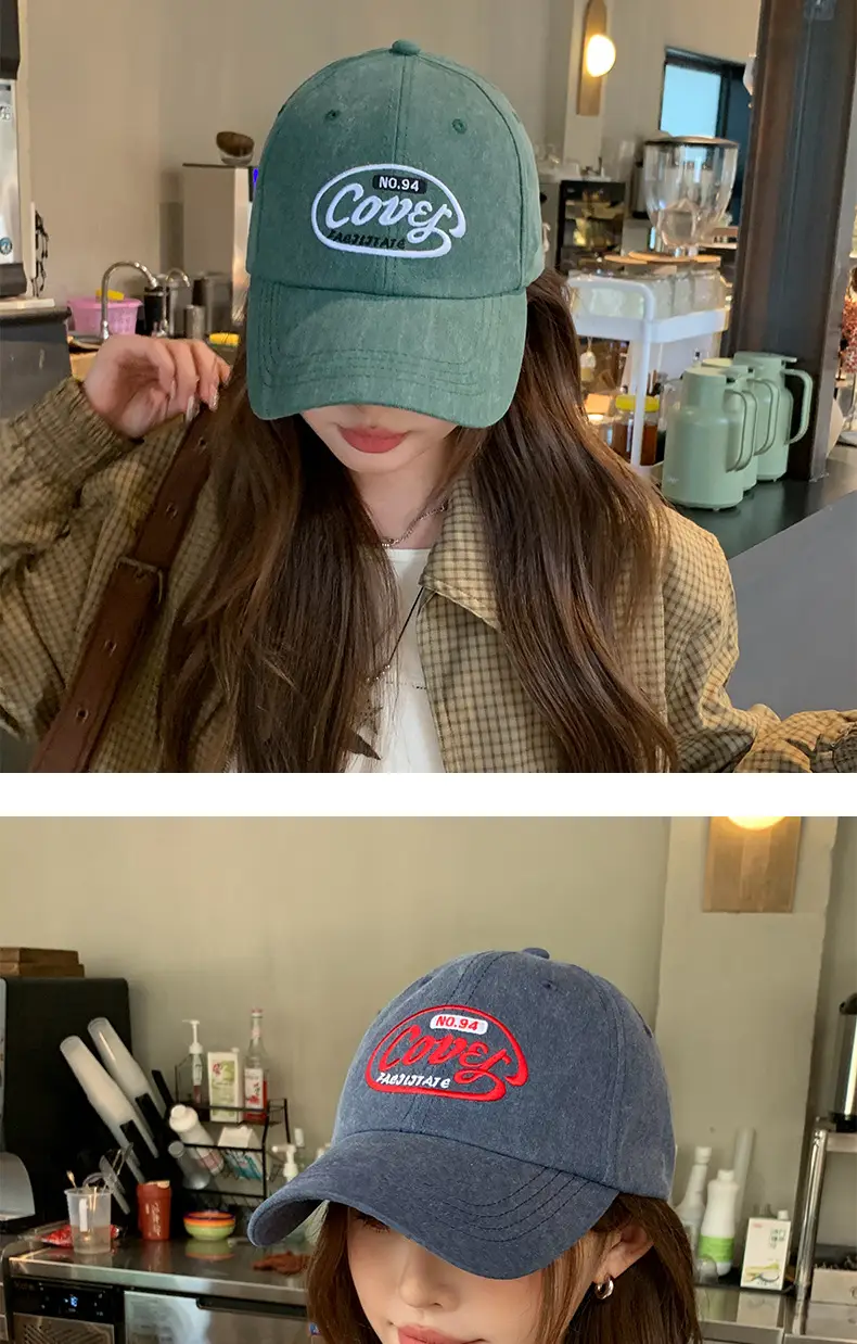 Retro Embroidered Baseball Cap for Men Maroon — feature 6