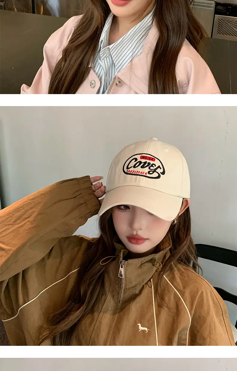 Retro Embroidered Baseball Cap for Men Maroon — feature 7