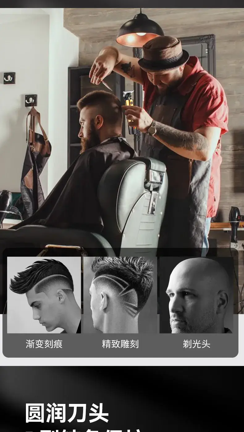 Digital Display Electric Hair Clipper with 3mm Blade — feature 7