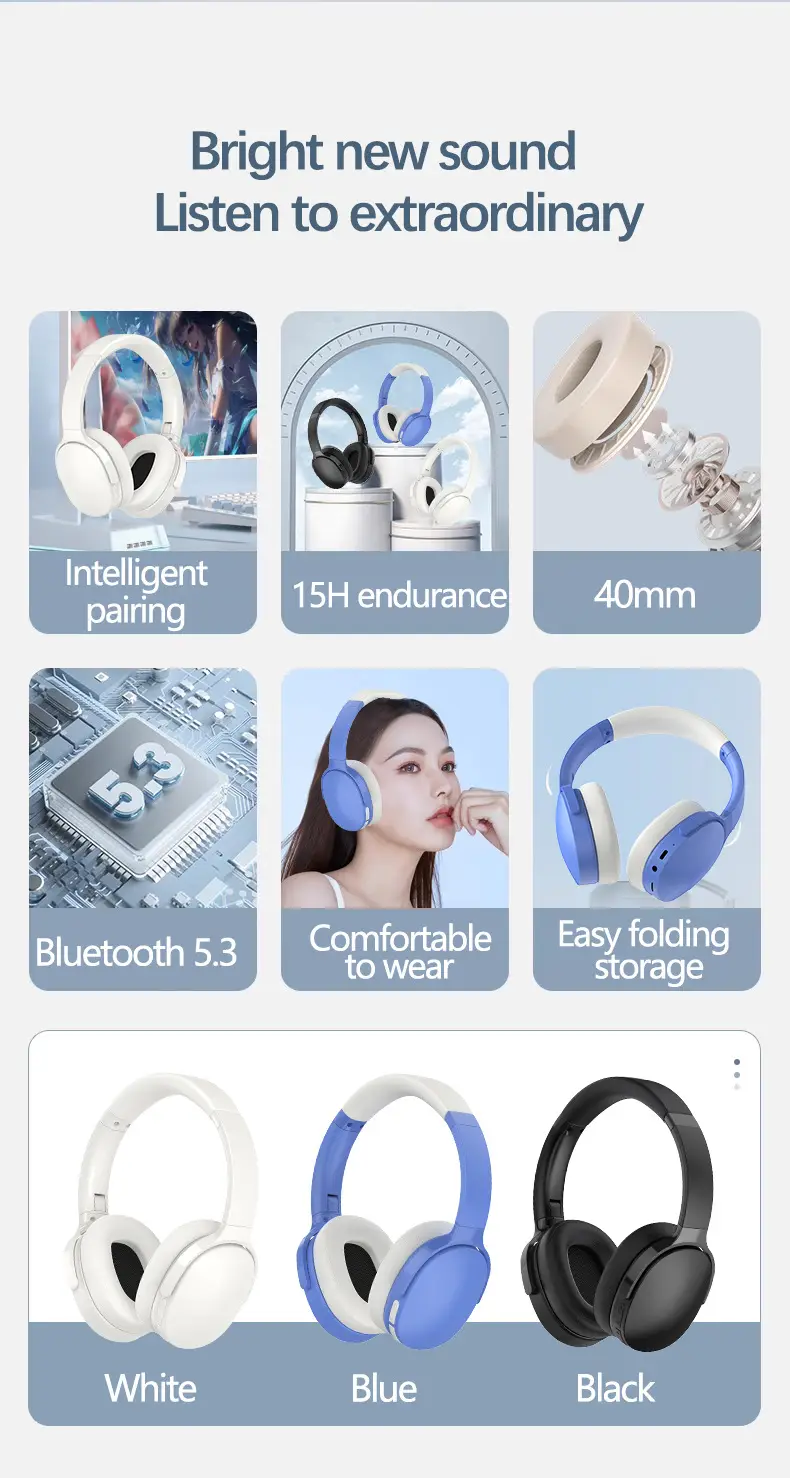 True Wireless Bluetooth Headset Black 3 Sound Effects β feature 5