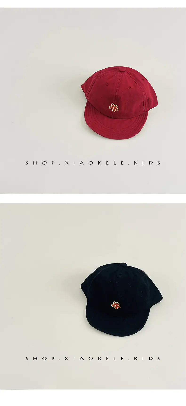 Red Floral Baby Cap for Girls Soft Bristle Hat — feature 10