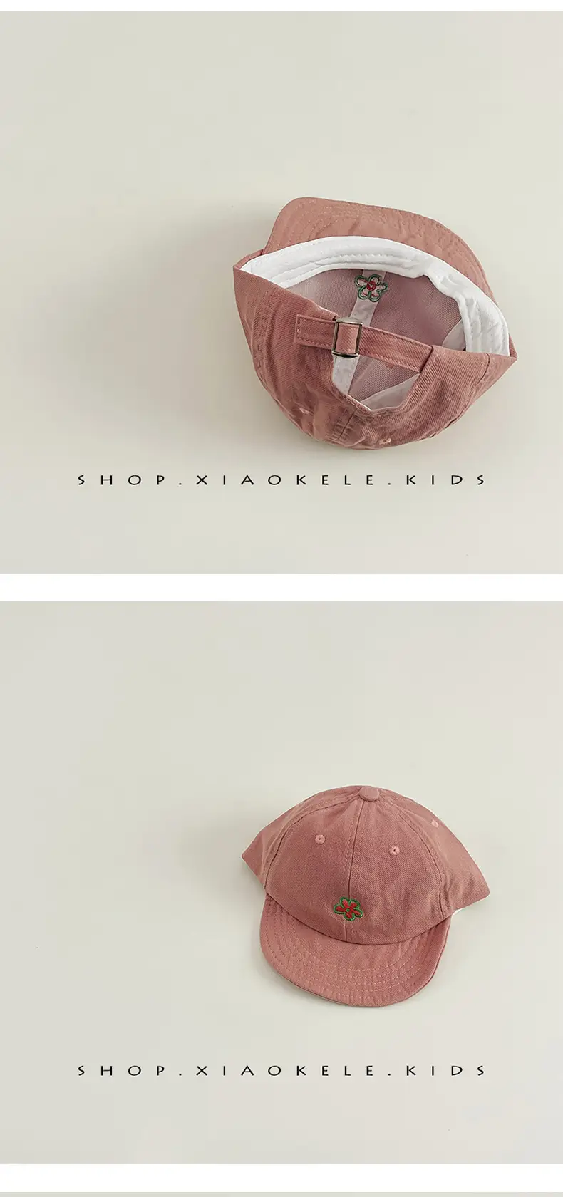 Red Floral Baby Cap for Girls Soft Bristle Hat — feature 8