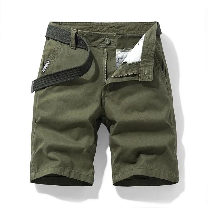 Men's Grey Tooling Shorts Summer Casual Loose Fit - Image 12