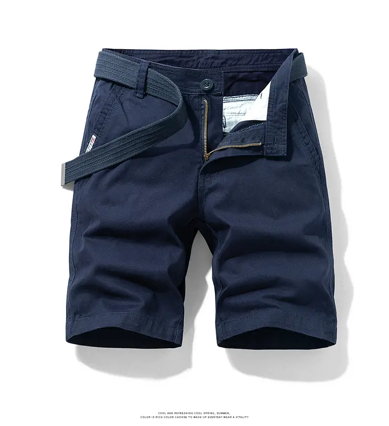 Men's Grey Tooling Shorts Summer Casual Loose Fit — feature 10