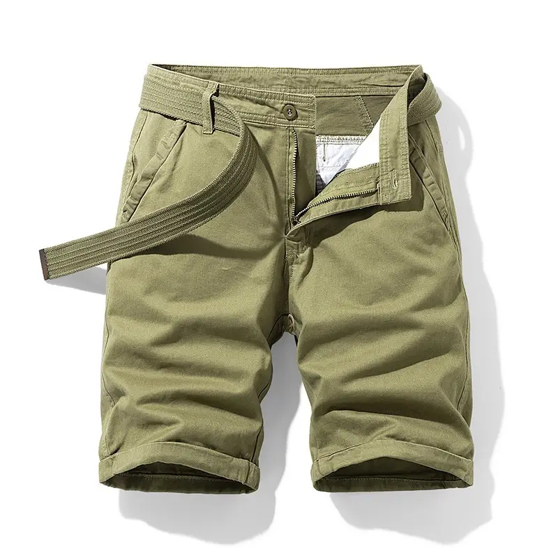 Men's Grey Tooling Shorts Summer Casual Loose Fit - Image 4