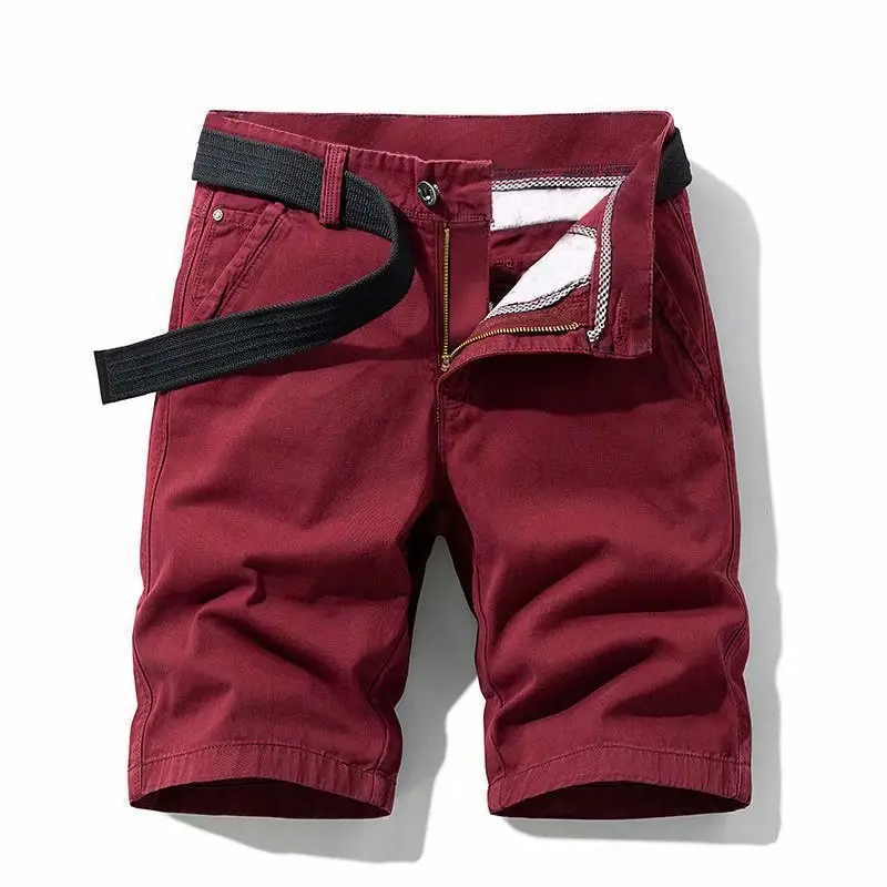 Men's Grey Tooling Shorts Summer Casual Loose Fit - Image 6
