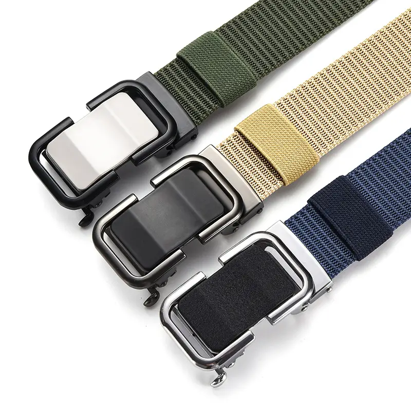 Men's Automatic Buckle Belt with Nylon Strap - Image 23