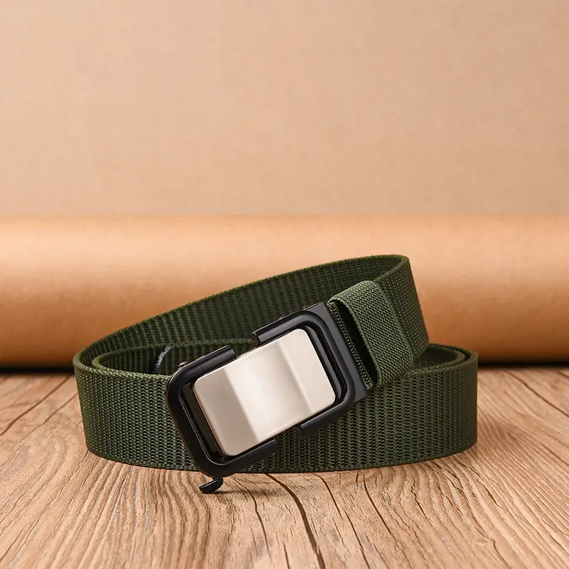Men's Automatic Buckle Belt with Nylon Strap - Image 3