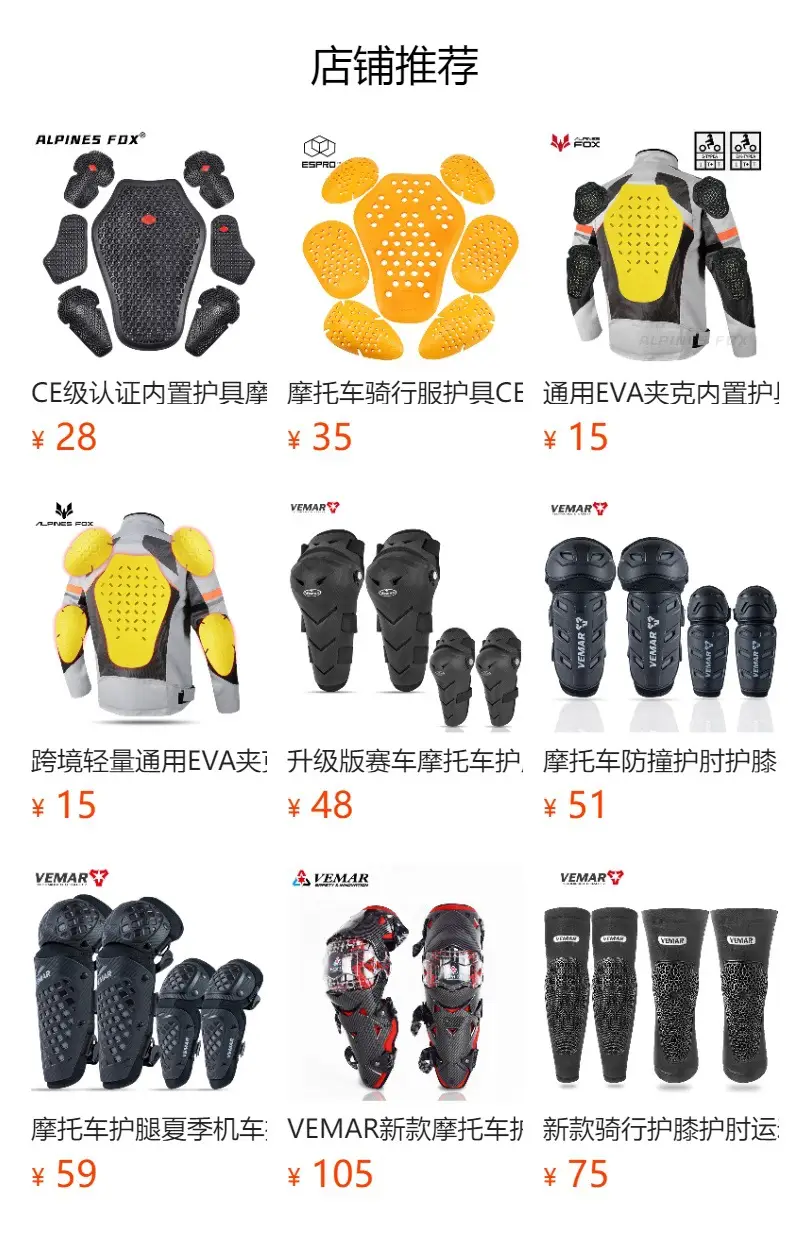 Thunder Wing Ce2 Level Certified Built-In Protective Gear Motorcycle Cycling Clothing Shoulder Pads Elbow Pads Back Pads Knee Pads Chest Pads Universal Type — feature 1