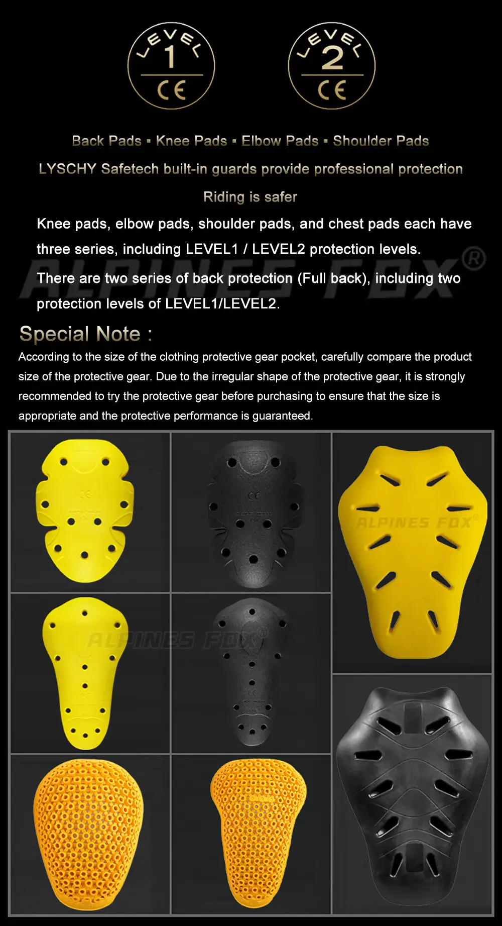 Thunder Wing Ce2 Level Certified Built-In Protective Gear Motorcycle Cycling Clothing Shoulder Pads Elbow Pads Back Pads Knee Pads Chest Pads Universal Type — feature 3