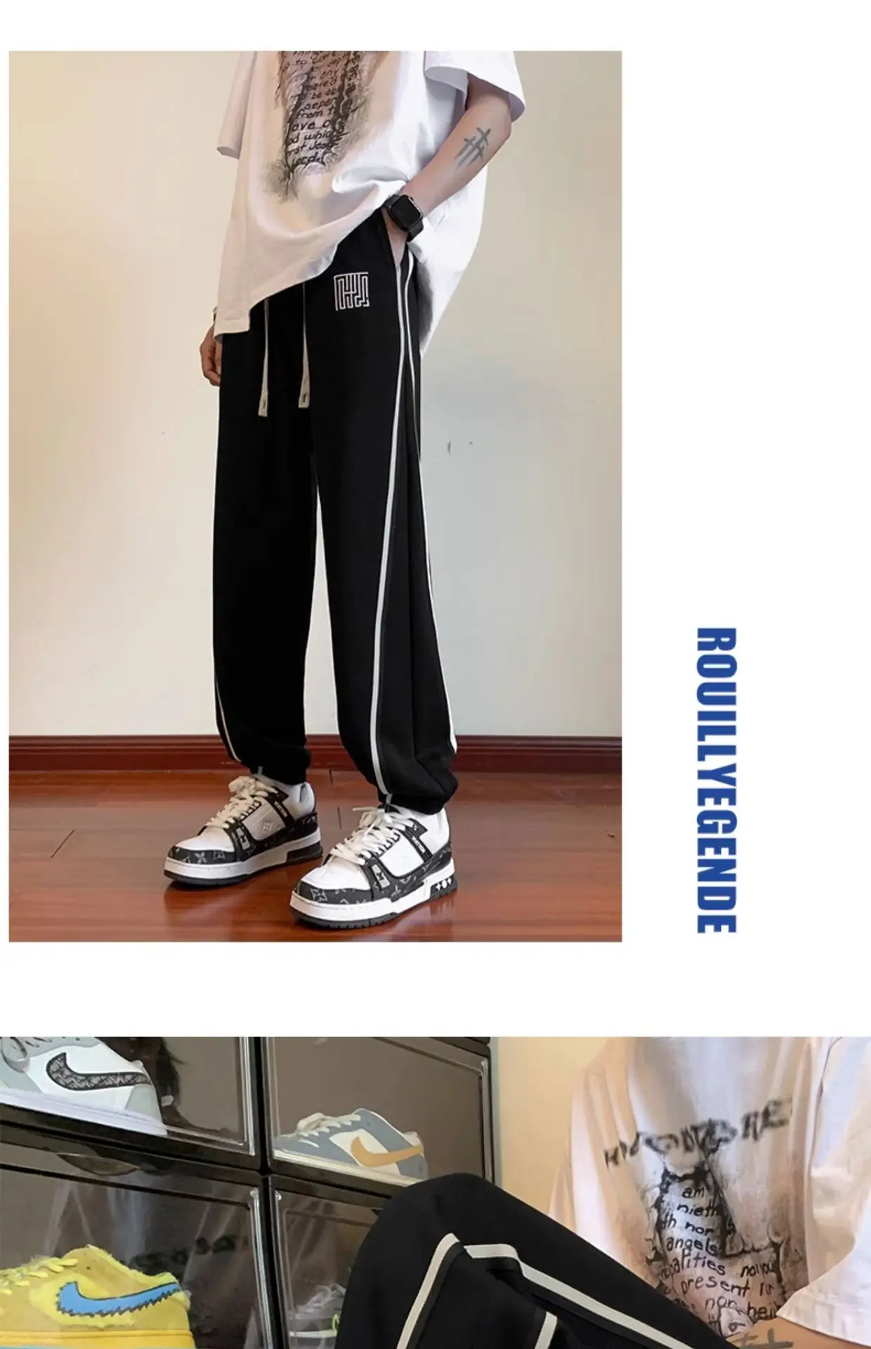 Black Casual Pants for Boys Spring Fall Wear — feature 13
