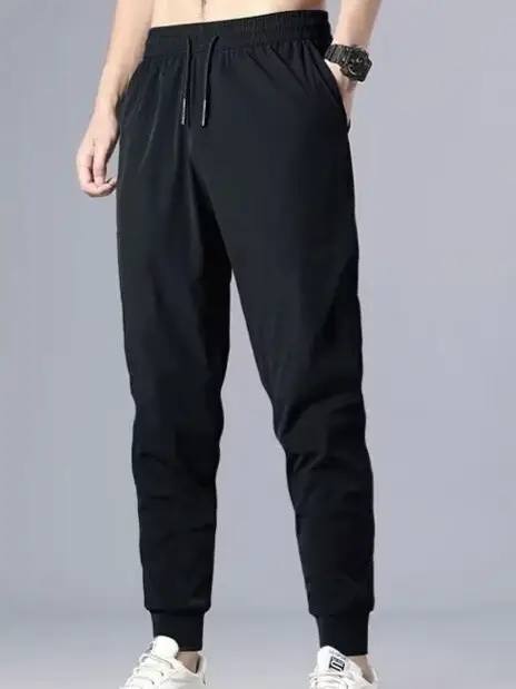 Men's Black Casual Ankle Pants Quick-Drying Harlan - Image 3