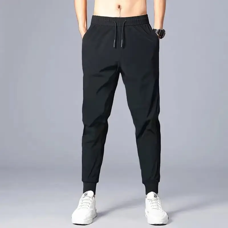 Men's Black Casual Ankle Pants Quick-Drying Harlan — feature 3