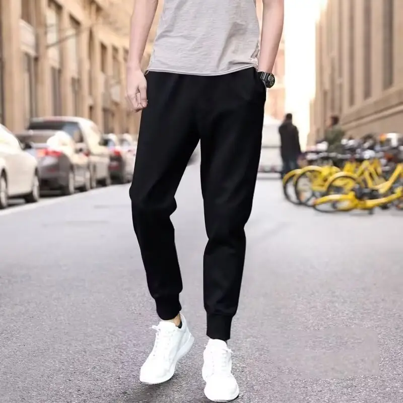 Men's Black Casual Ankle Pants Quick-Drying Harlan — feature 8