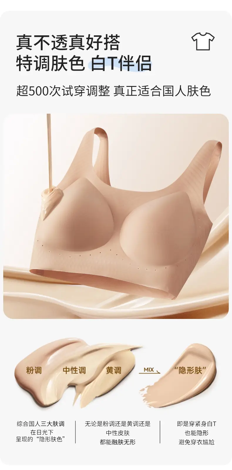 Ultra-Thin Invisible Underwear for Women White T — feature 2