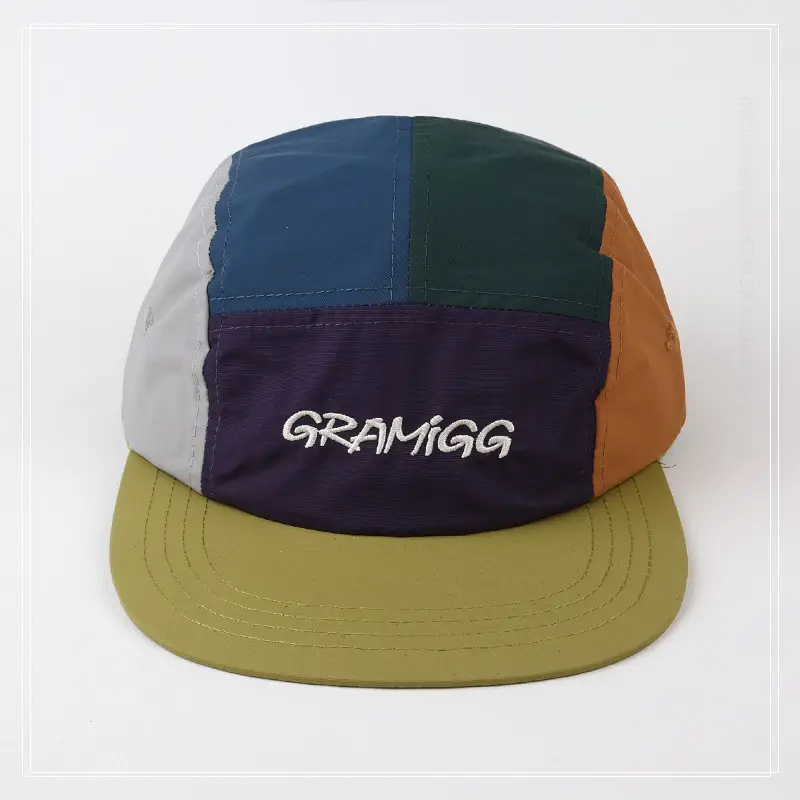Men's Casual Flat-Brim Cap with "GAMG" Embroidery — feature 1