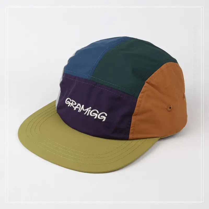 Men's Casual Flat-Brim Cap with "GAMG" Embroidery — feature 3