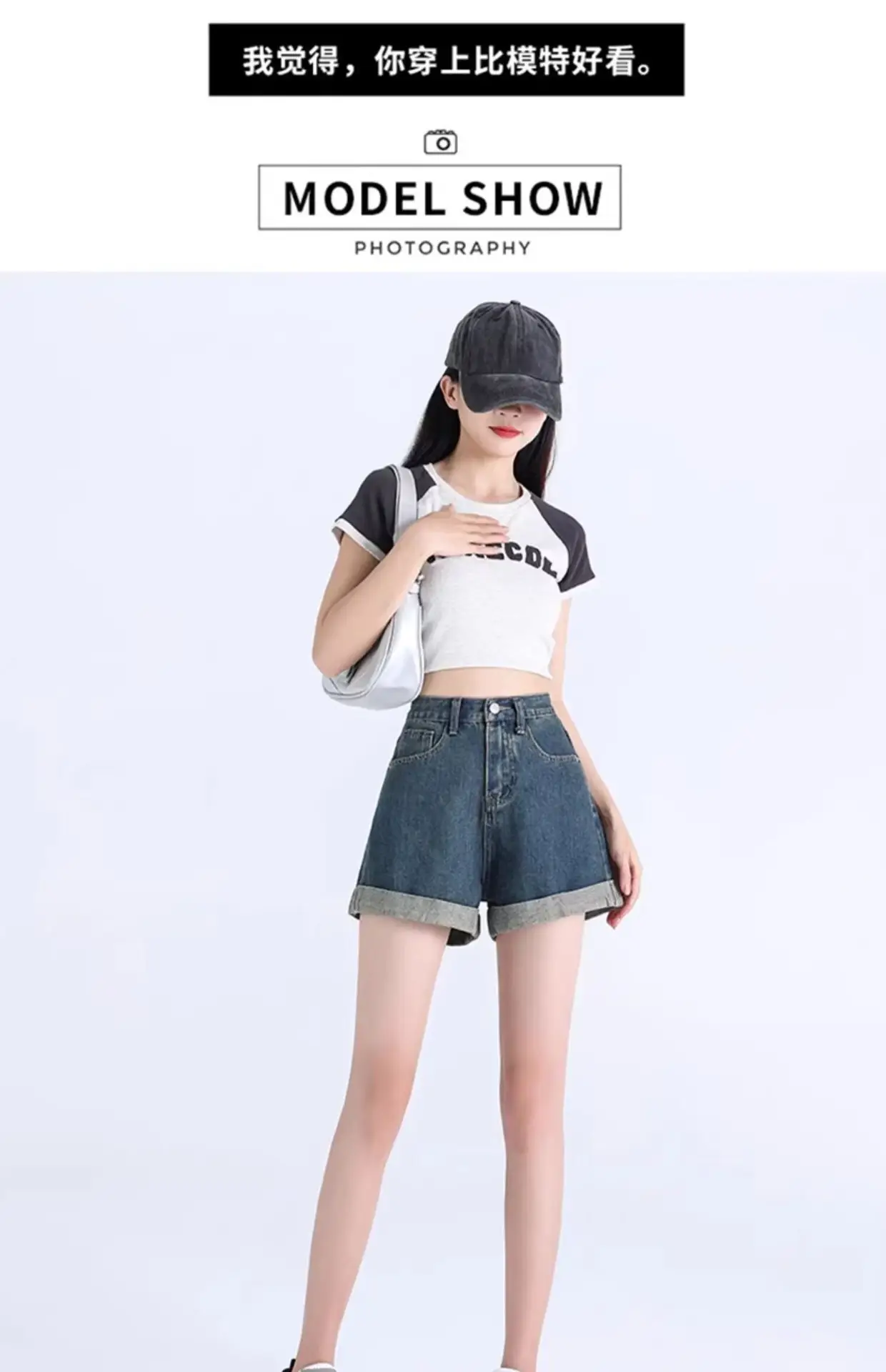 Women's Dark Blue Pear-Shaped High Waist Jeans 2024 — feature 11