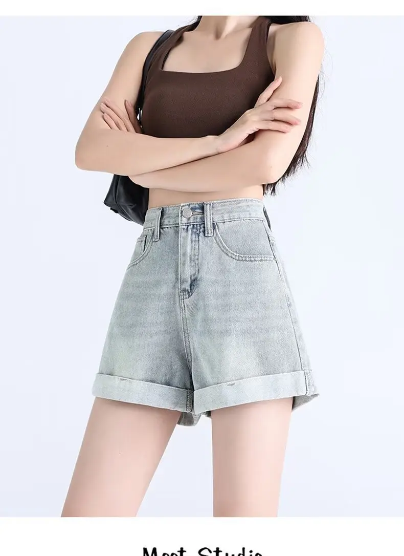 Women's Dark Blue Pear-Shaped High Waist Jeans 2024 — feature 21